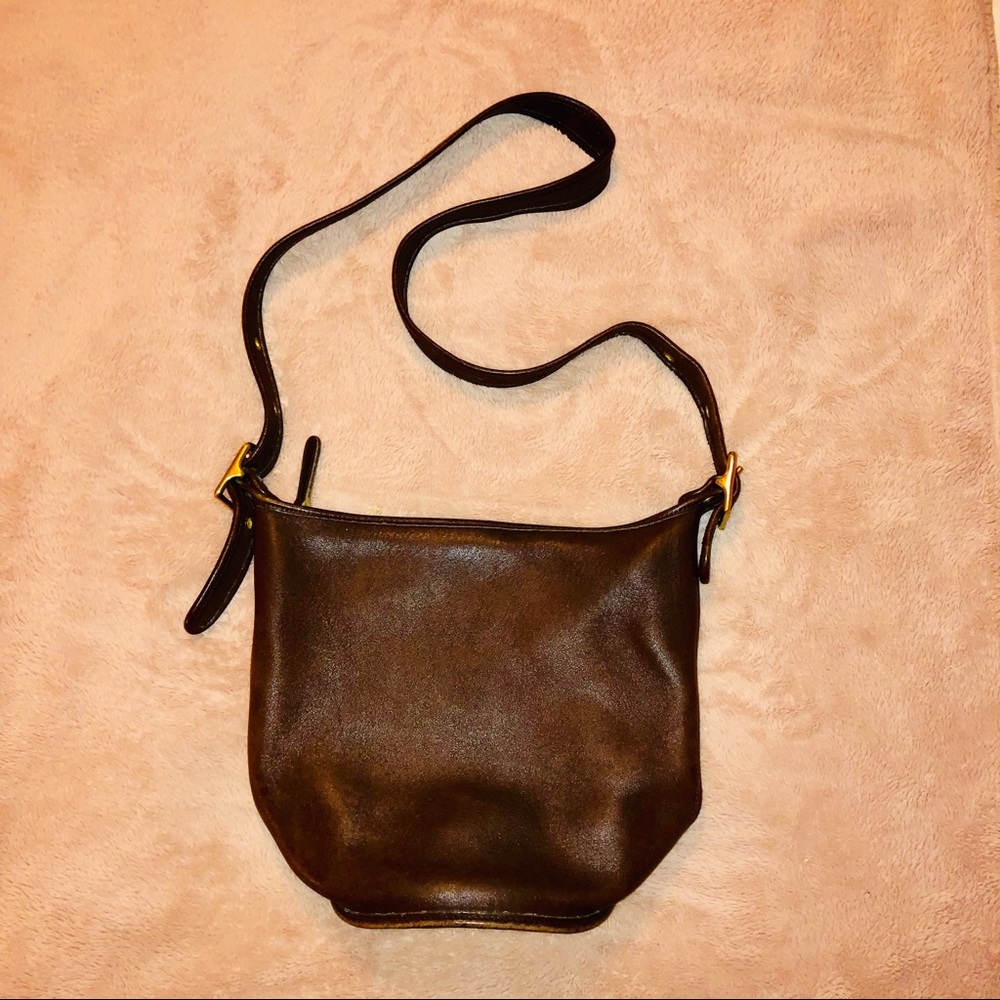 COACH Full Grain Leather Bucket Bag - Picture 1 of 7